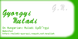 gyorgyi muladi business card